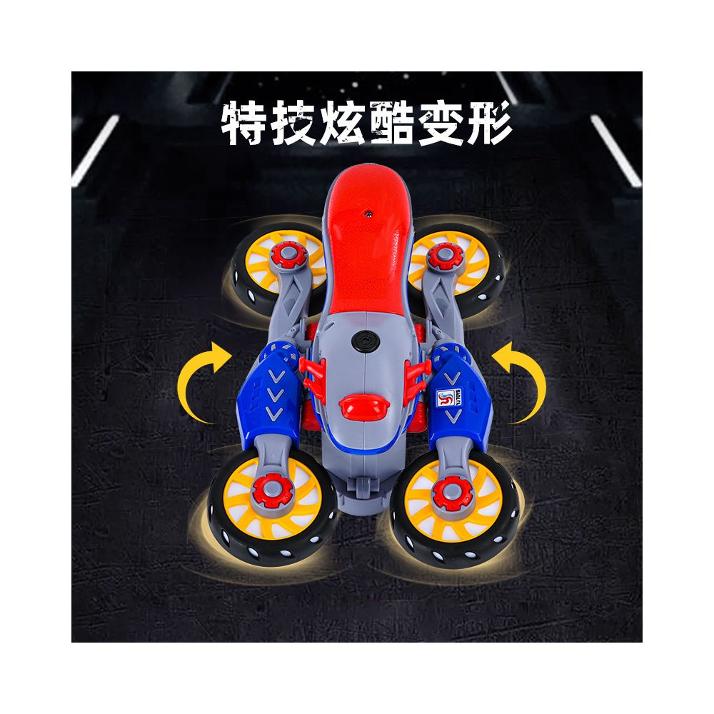 Children s Electric Omnidirectional Toy Stunt Rotating Motorcycle 360 Lights and Music Boys Wholesale Available image 1