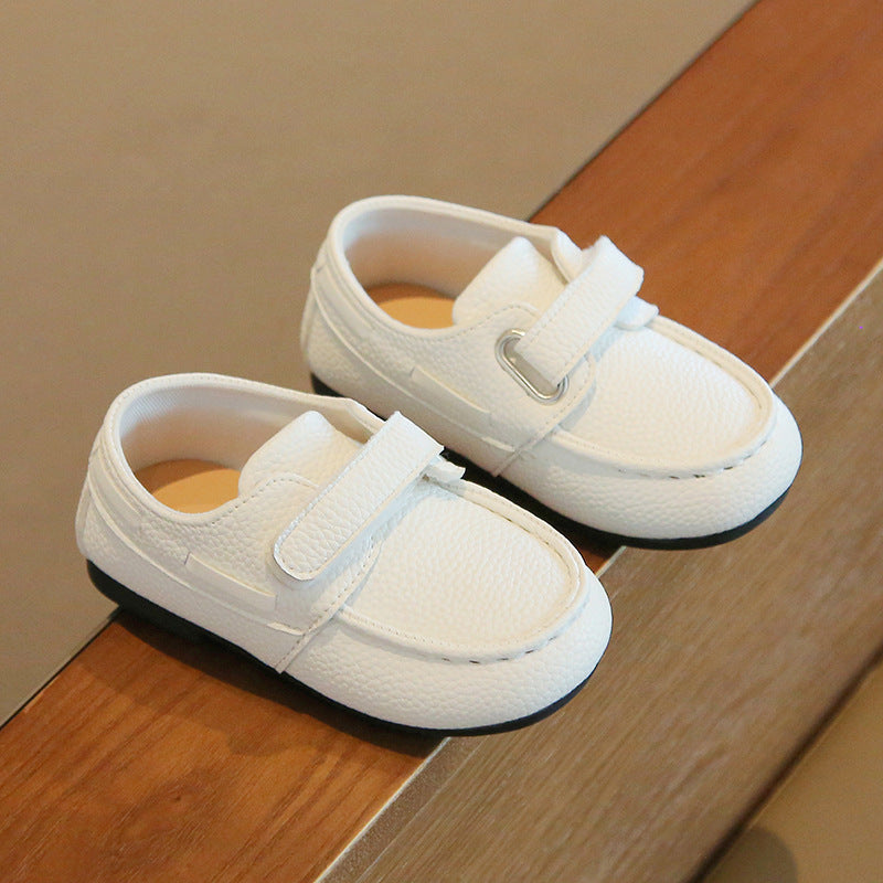 1-3 Years Old Male and Female Baby Soft-Soled Toddler Shoes Spring & Fall New Baby Shoes Velcro Korean Style Casual Beanie Shoes Trendy