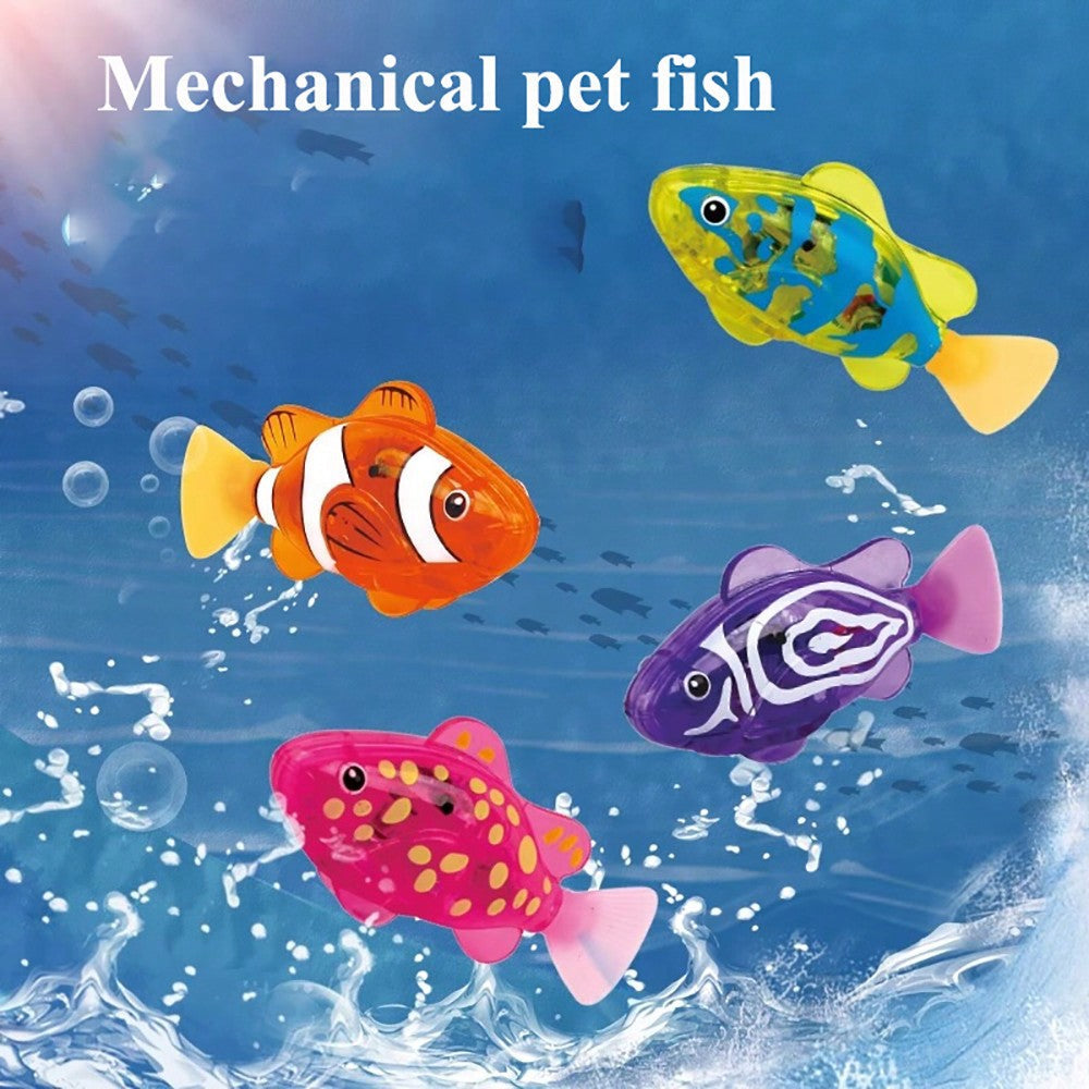 Cross-Border Sensor-Activated Light-Emitting Swinging Electronic Fish Baby Bath Water Toy Fish Automatic Swimming Electric Simulation Fish