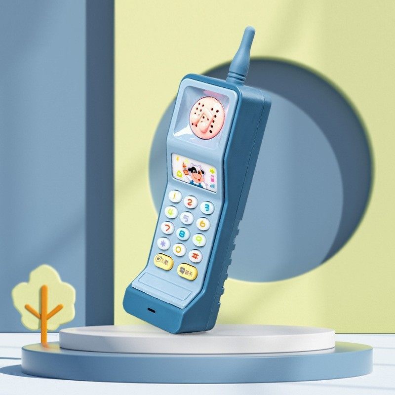 Baby Large Multi-Functional Telephone Cartoon Telephone Car Educational Toy 0-3 Kidsren Early Education Enlightenment Learning Machine