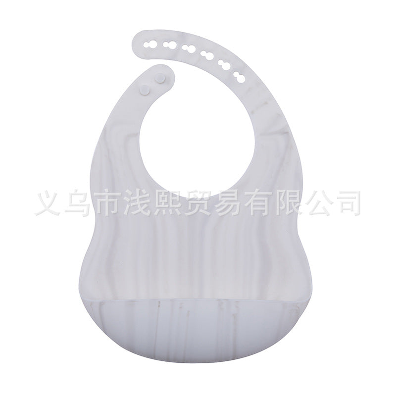 Nordic style waterproof silicone mouthpiece baby silicone bib baby feeding bag children bib mouthpiece wholesale