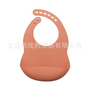 Nordic style waterproof silicone mouthpiece baby silicone bib baby feeding bag children bib mouthpiece wholesale