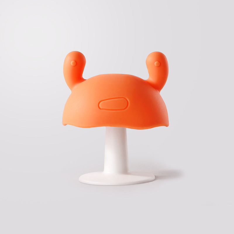 Suction Cup Tooth Gel Food Grade Silicone Boiled Baby's Special Soothing Mite Food Cup Tooth Molar Toy