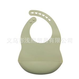 Nordic style waterproof silicone mouthpiece baby silicone bib baby feeding bag children bib mouthpiece wholesale