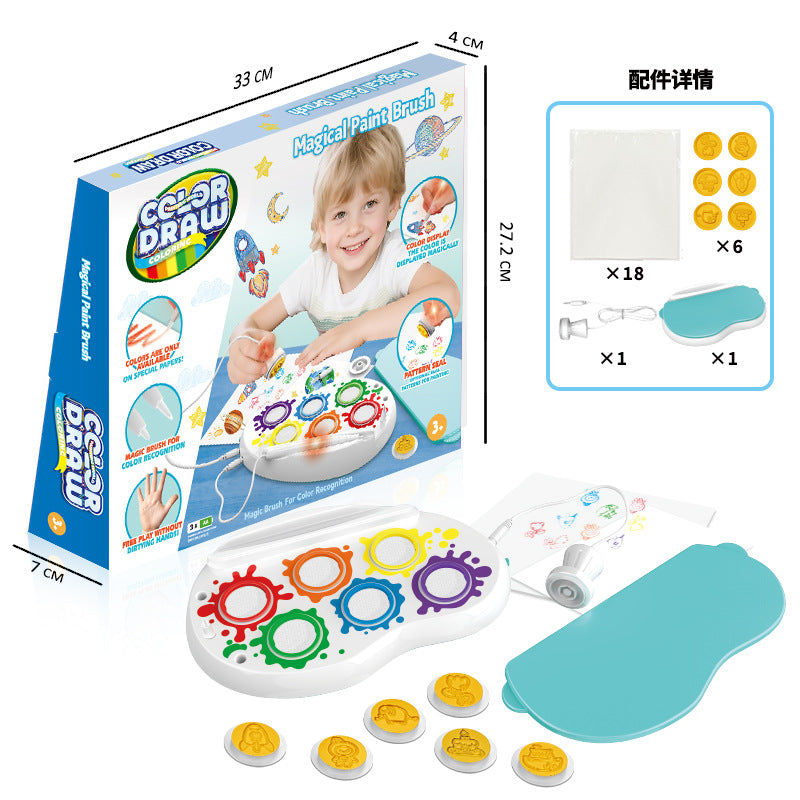 Cross-Border Children's Educational Fantasy Paintbrush Magical Magic Paintbrush Painting Graffiti Children's Educational Enlightenment Interactive Toy