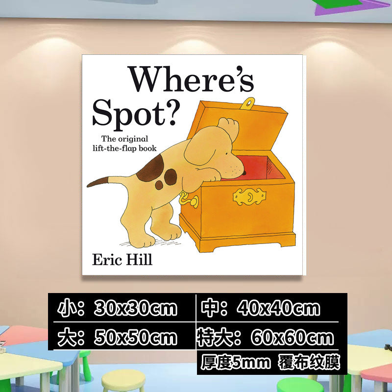 English Classroom Picture Book Library Decoration Kindergarten Corridor Staircase Wall Decoration Hanging Paintings Reading Area Cultural Wall Stickers