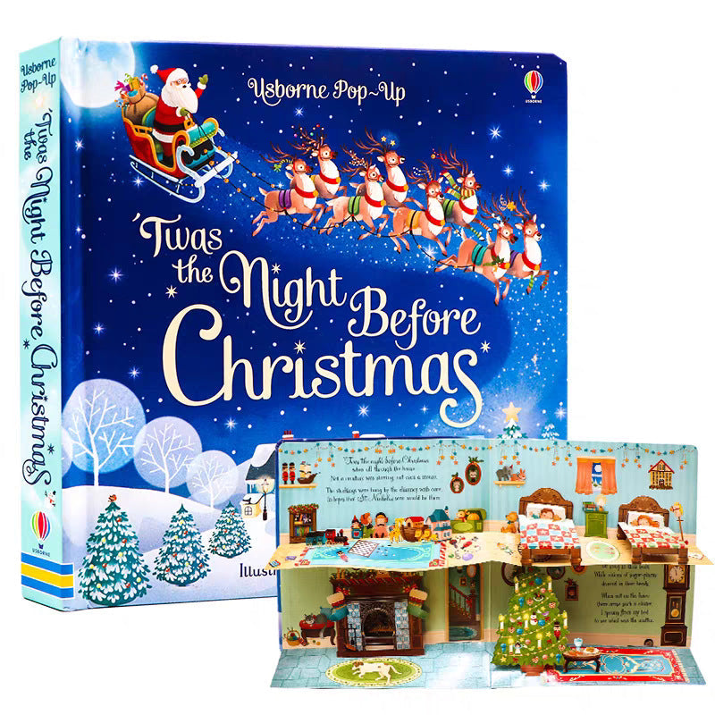 Pop-Up Book Kidsren's English Stereo Flip Book Toy Picture Book for Young Kidsren