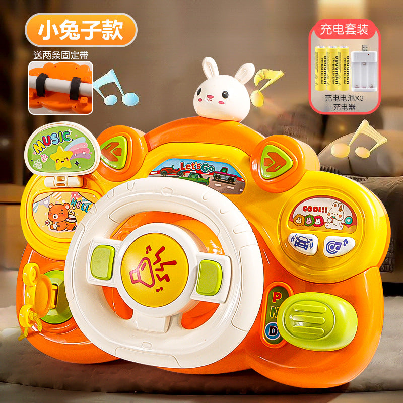 Baby Baby Early Education Educational Steering Wheel Toy Children's Simulation Driving Car Bridge Driving Toy