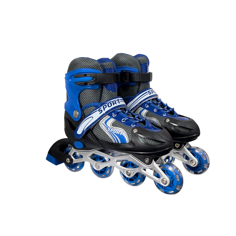 Skates Children's Full suit Adjustable Flash In-line Skates Kids Skates Roller Skates Boys Girls