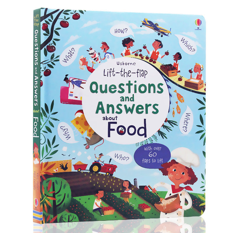 Lift-The-Flap Large Format English Kidsren's Enlightenment Popular Science Puzzle Flip Book Cognitive Learning Picture Book