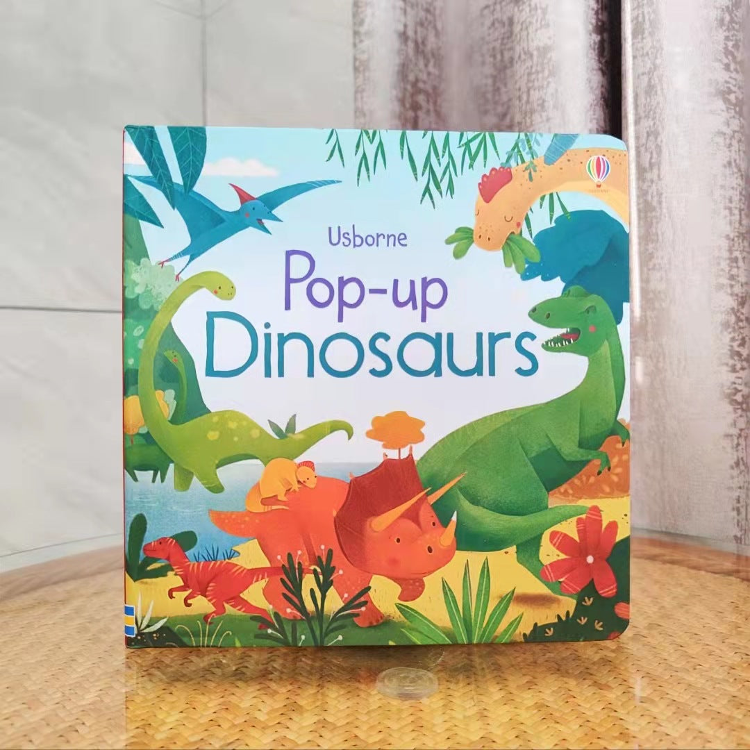 Pop-Up Book Kidsren's English Stereo Flip Book Toy Picture Book for Young Kidsren