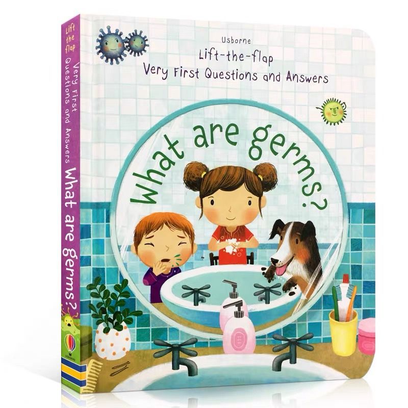 Usborne English Children's Questions and Answers Lift the flap Children's Popular Science Enlightenment Cognition Flip Books