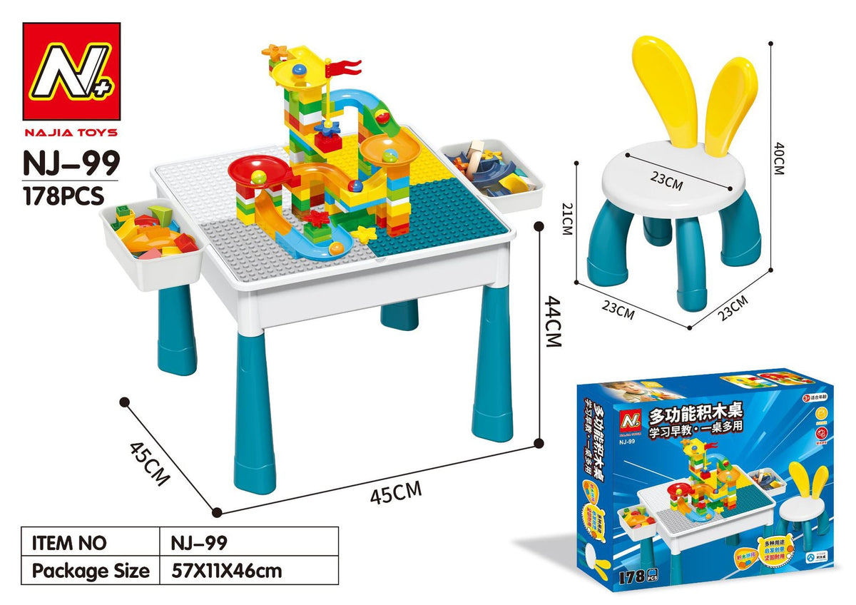 Cross-Border Trade Compatible with Lego Building Blocks Table, Large Particle Assembly, Large Educational Toys for Boys and Girls to Stimulate Brain Activity