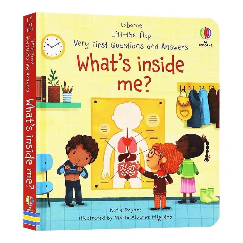Usborne English Children's Questions and Answers Lift the flap Children's Popular Science Enlightenment Cognition Flip Books