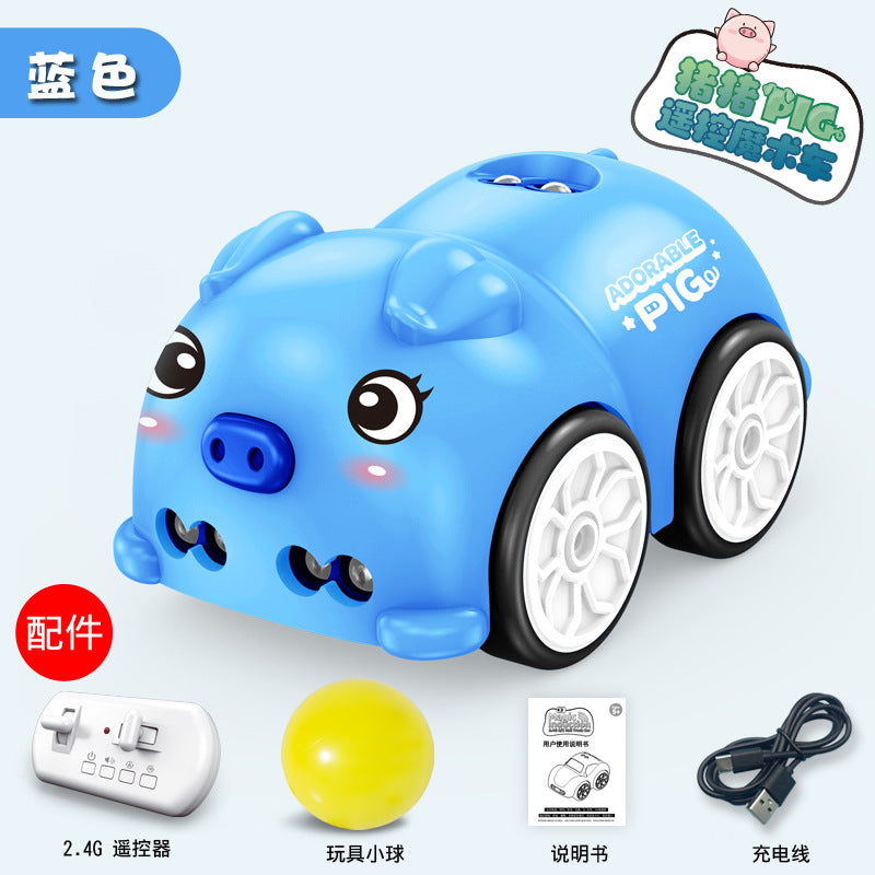 Cross-Border Popular Mini Remote Control Car with Magic Hand-Controlled Lights and Music, Children's Learning-To-Crawl Toy, Sensor Obstacle Avoidance Following Car