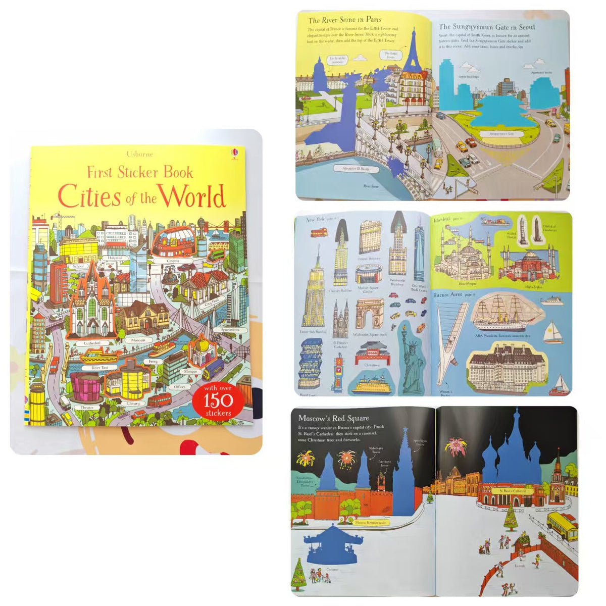 Sticker book Children's English Sticker Book Scene Interactive Game Stickers Baby Stickers Enlightenment Cognition