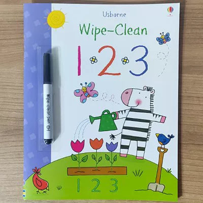 Erasable and reusable English learning workbook