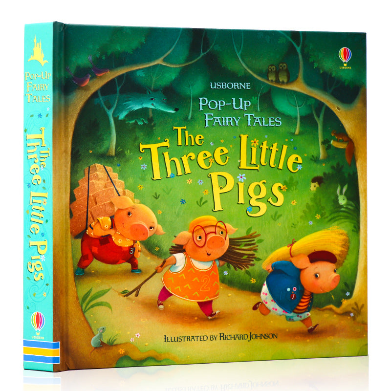 Pop-Up Book Kidsren's English Stereo Flip Book Toy Picture Book for Young Kidsren