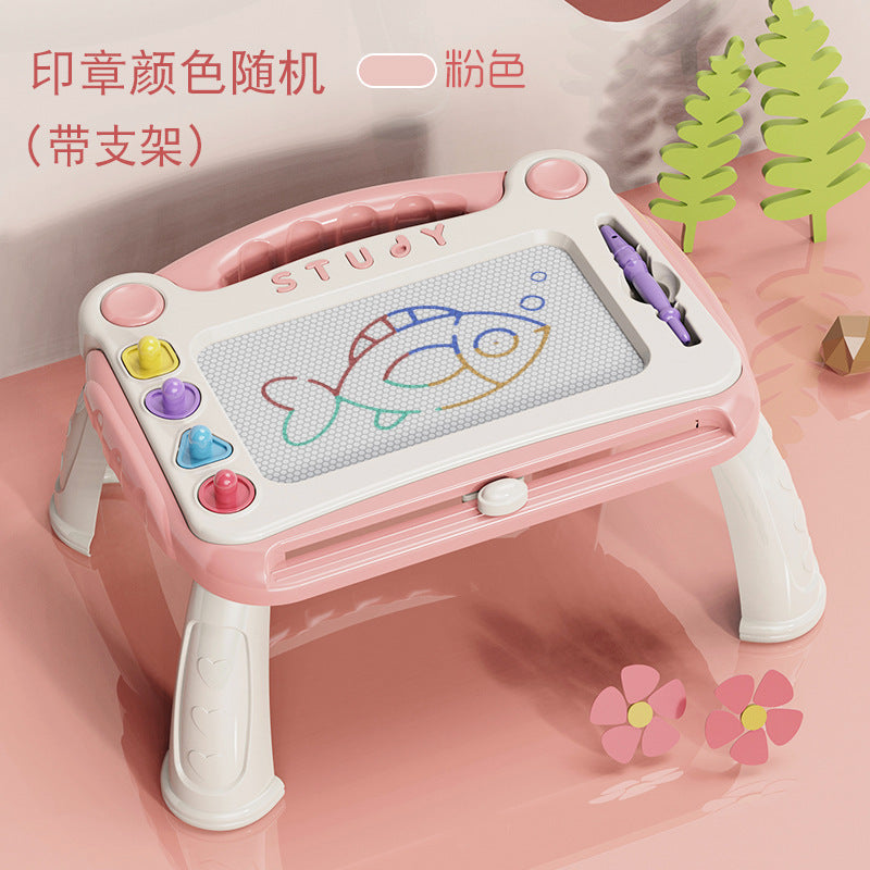 Cross-border children's toys four-color magnetic drawing board children's graffiti drawing board kindergarten writing board toys 0-3-6