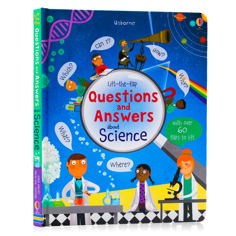 Lift-The-Flap Large Format English Kidsren's Enlightenment Popular Science Puzzle Flip Book Cognitive Learning Picture Book