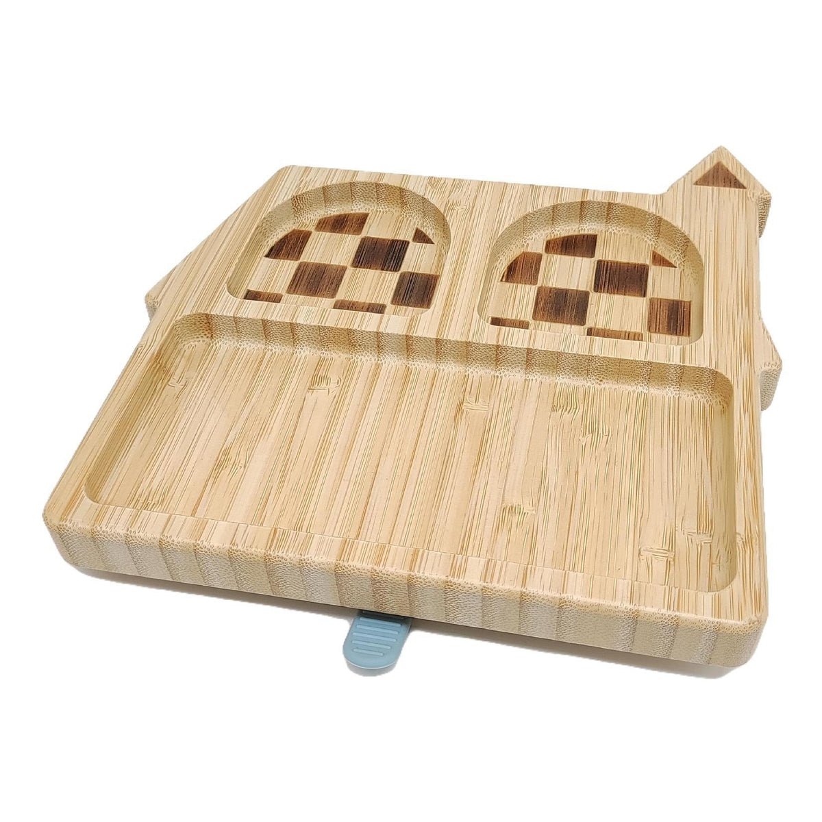 Amazon's New Bamboo and Wood Dinner Plate, Baby Food Supplement Plate, Cartoon Anti-Fall Suction Cup, Anti-Tipping Bamboo and Wood Children's Tableware