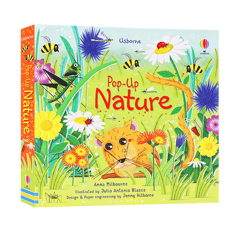 Pop-Up Book Kidsren's English Stereo Flip Book Toy Picture Book for Young Kidsren
