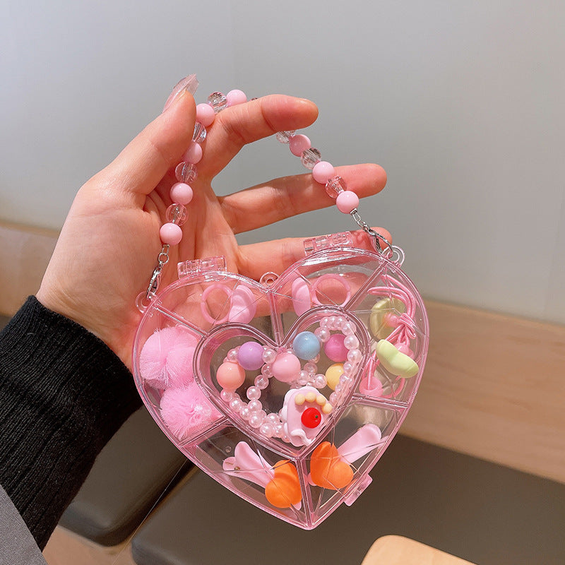 Children's jewelry baby cartoon cute fruit pendant bracelet suit birthday gift box in stock wholesale