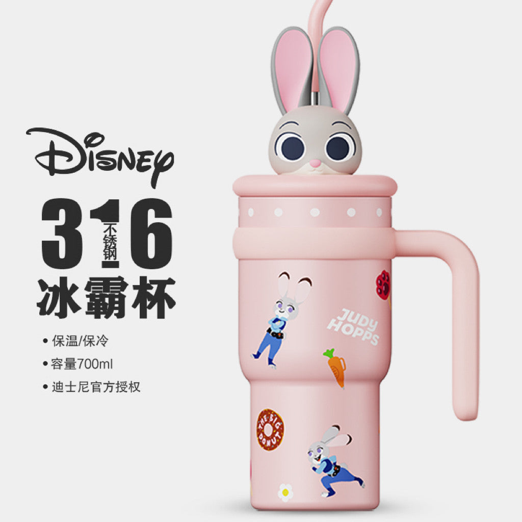 Judy Nick Children's Thermos Cup, New Model, Stylish Straw Cup for Girls, Portable Strap Water Bottle, Specially Designed for Students Going to School