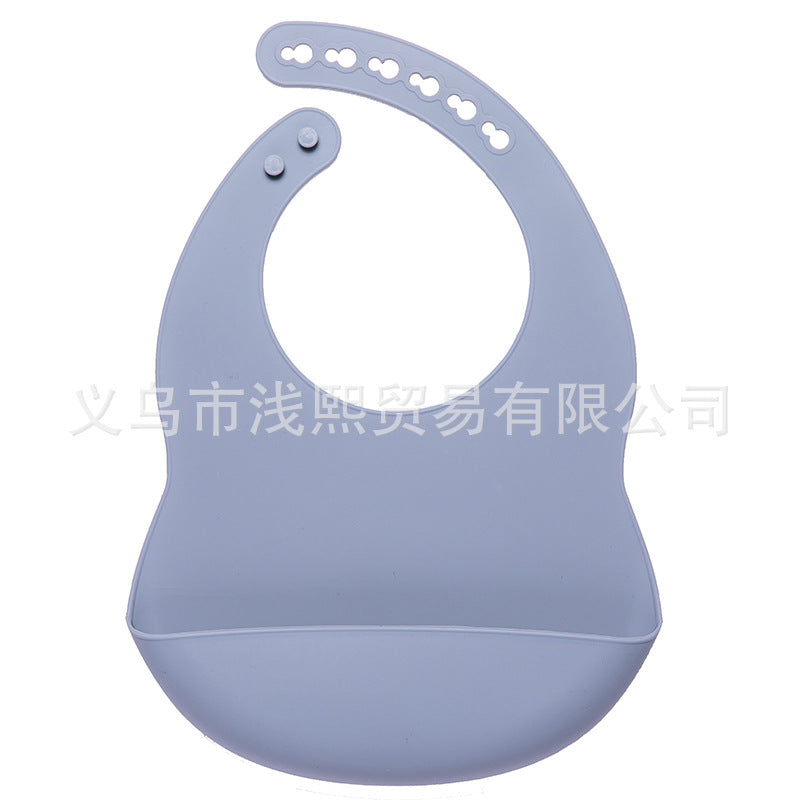 Nordic style waterproof silicone mouthpiece baby silicone bib baby feeding bag children bib mouthpiece wholesale