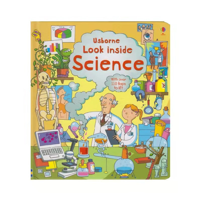 Lift-The-Flap Large Format English Kidsren's Enlightenment Popular Science Puzzle Flip Book Cognitive Learning Picture Book