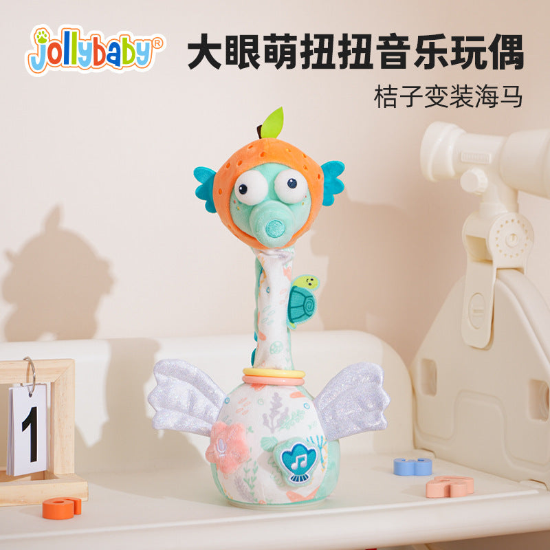 Explosions Jollybaby Rereading Duck Baby Early Education Singing Learn to Talk Twisted Neck Duck Baby Soothing Plush Toy