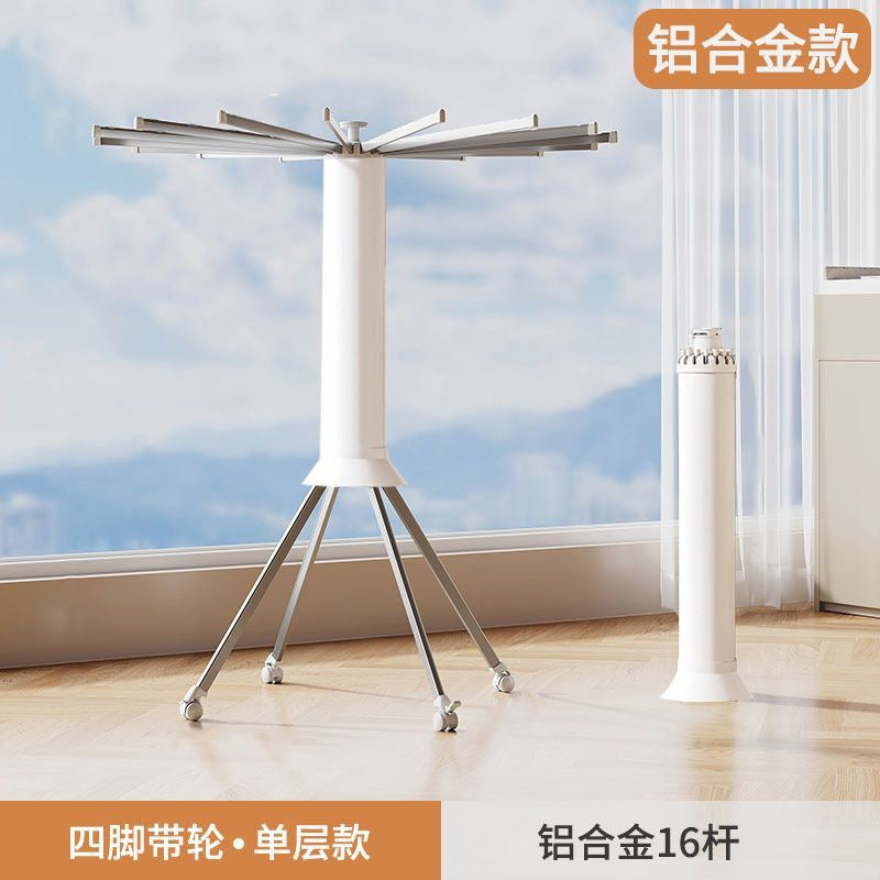 Bestselling Octopus Foldable Clothes Drying Rack, Balcony Household Floor-Standing Multi-Function Mobile Laundry Hanger for Drying Clothes & Blankets