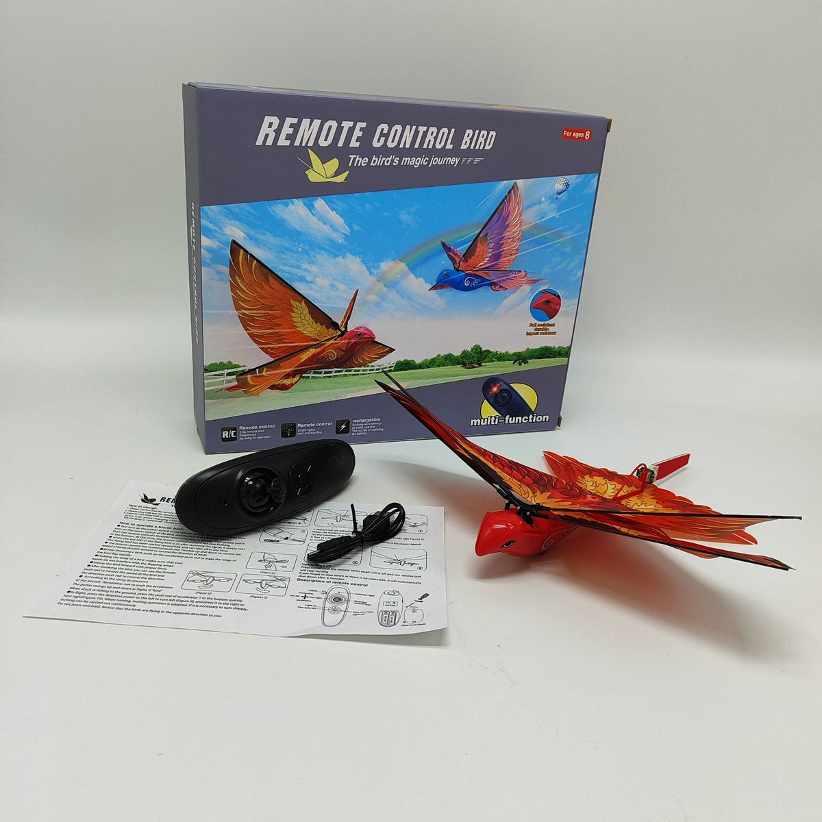 Cross-border explosions remote control electric bird flying space bird toy simulation flapping bird charging children wholesale