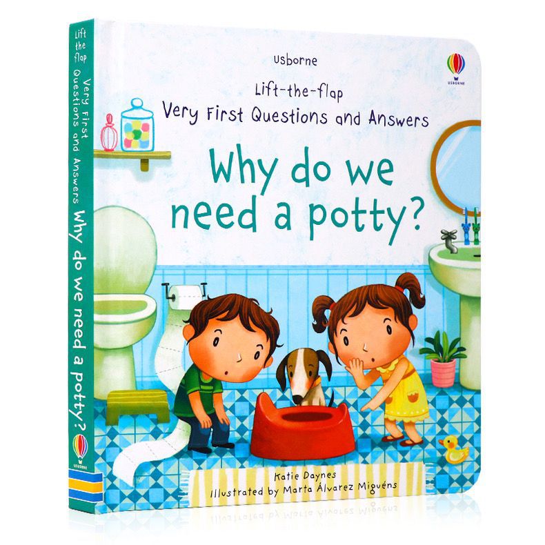 Usborne English Children's Questions and Answers Lift the flap Children's Popular Science Enlightenment Cognition Flip Books