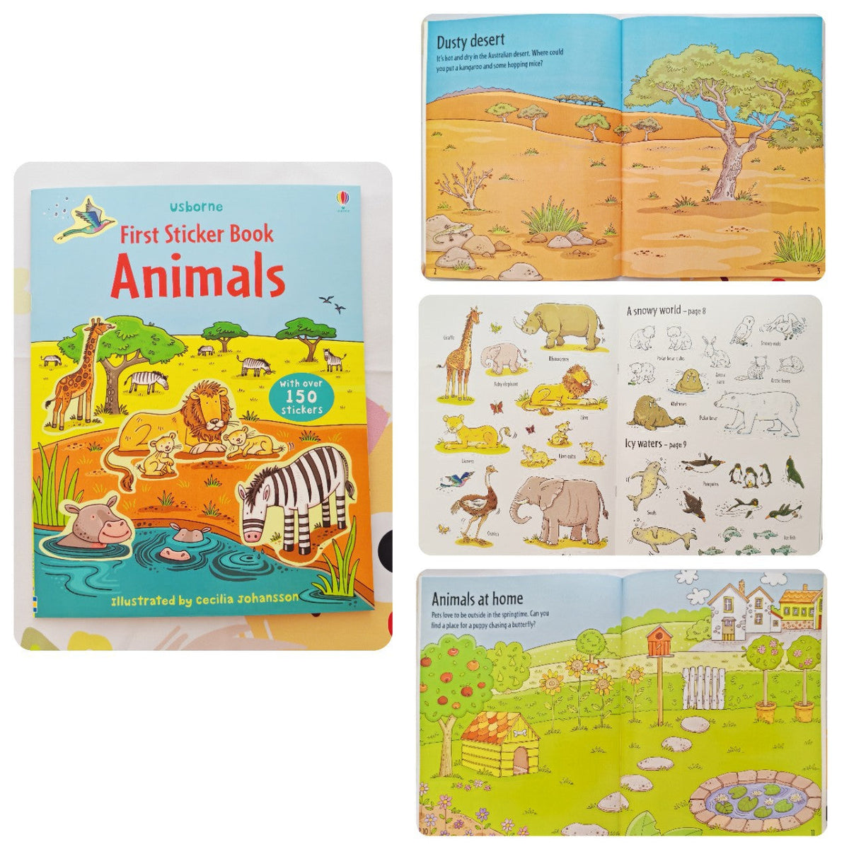 Sticker book Children's English Sticker Book Scene Interactive Game Stickers Baby Stickers Enlightenment Cognition