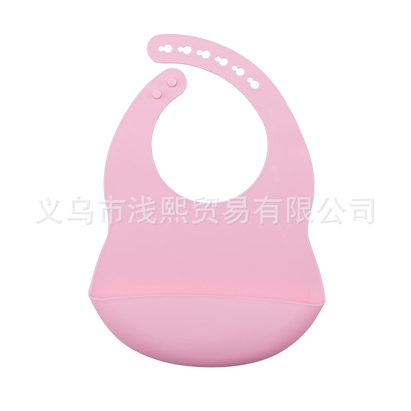 Nordic style waterproof silicone mouthpiece baby silicone bib baby feeding bag children bib mouthpiece wholesale