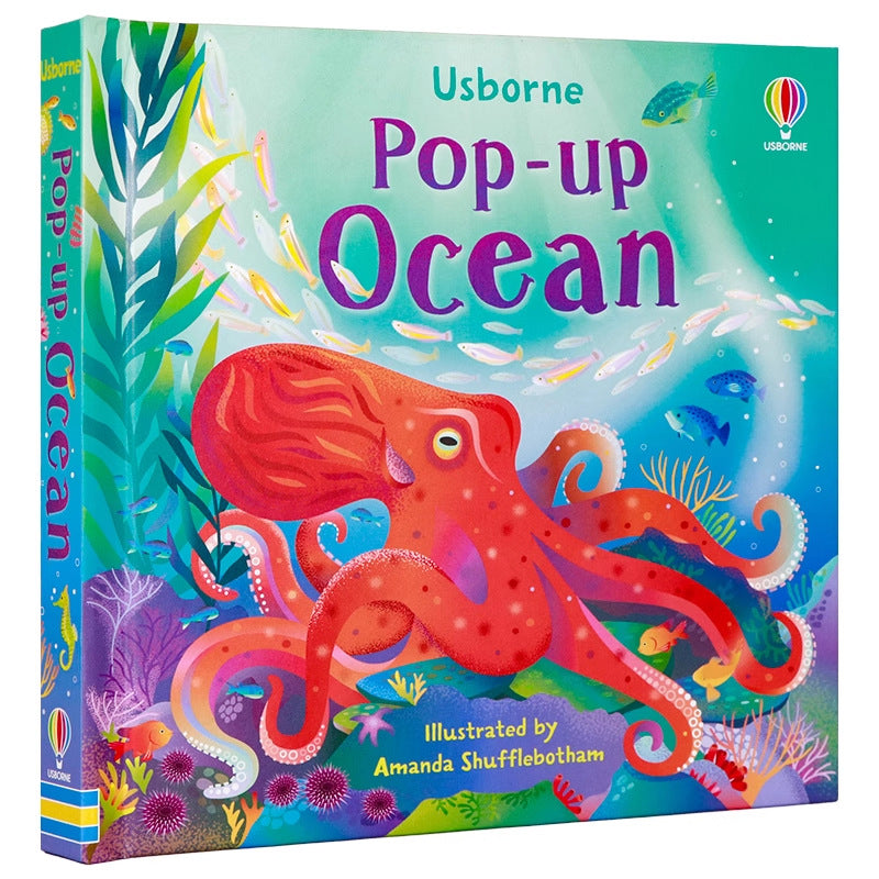 Pop-Up Book Kidsren's English Stereo Flip Book Toy Picture Book for Young Kidsren