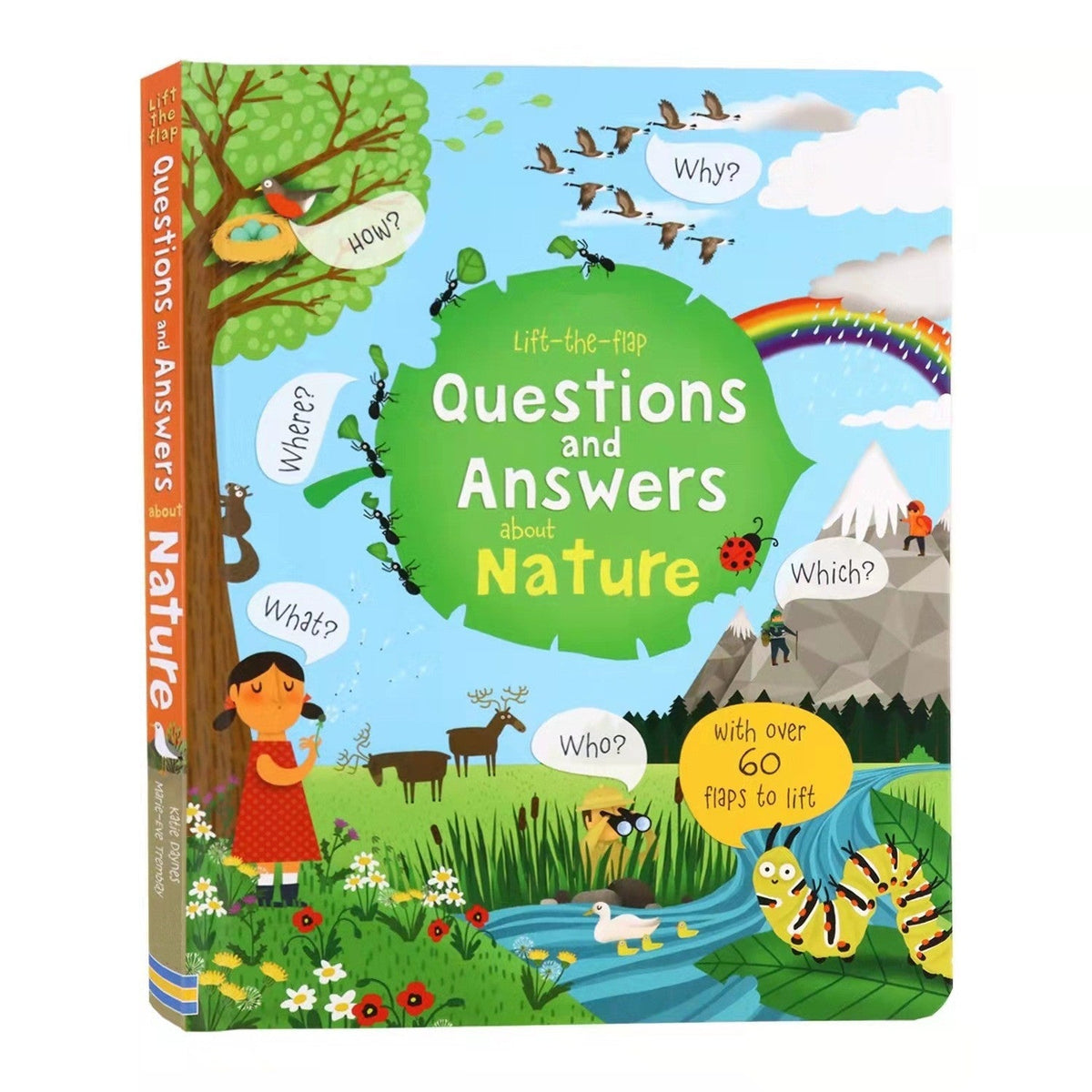 Lift-The-Flap Large Format English Kidsren's Enlightenment Popular Science Puzzle Flip Book Cognitive Learning Picture Book