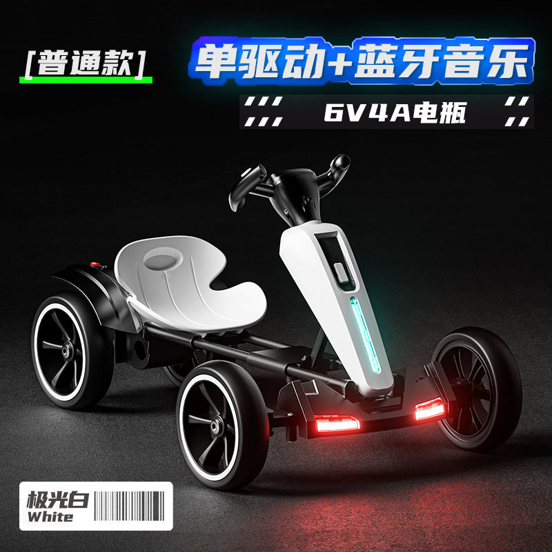 Children's Electric Car, Go-Kart, Four-Wheel Toy, Portable, Foldable, Installation-Free for Men, Women and Children