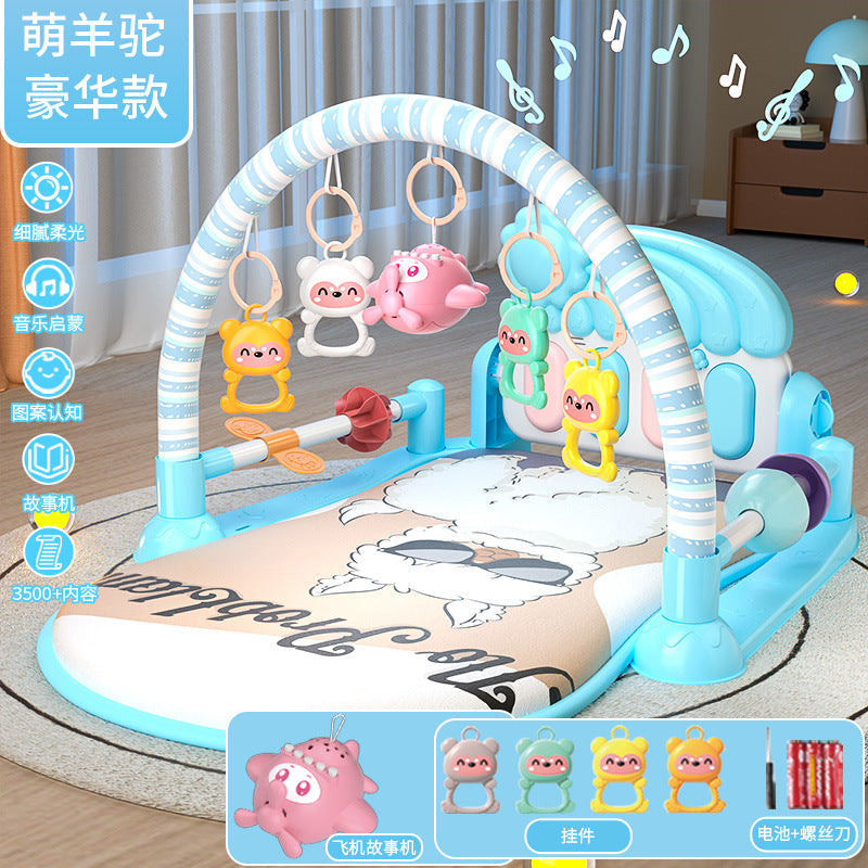 Baby Pedal Piano Toy Fitness Stand Early Education Educational Toy for Boys and Girls 0-3 Years Old Gift for Bouncing Babies