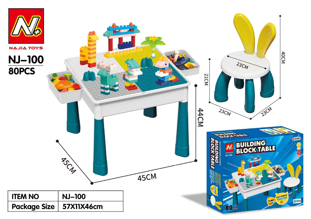 Cross-Border Trade Compatible with Lego Building Blocks Table, Large Particle Assembly, Large Educational Toys for Boys and Girls to Stimulate Brain Activity
