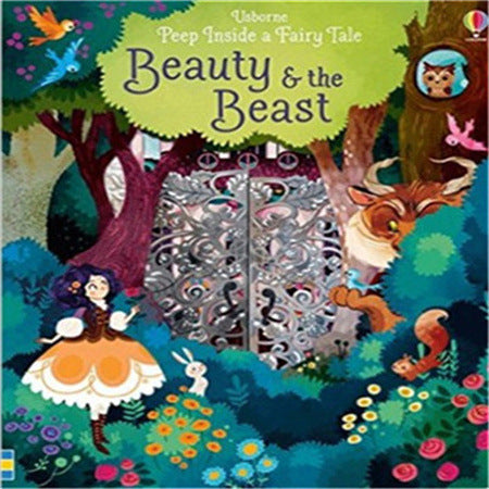 English picture book Usborne Peep inside English children's picture book children's 3D three-dimensional hole flip play