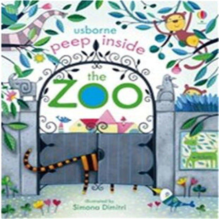 English picture book Usborne Peep inside English children's picture book children's 3D three-dimensional hole flip play