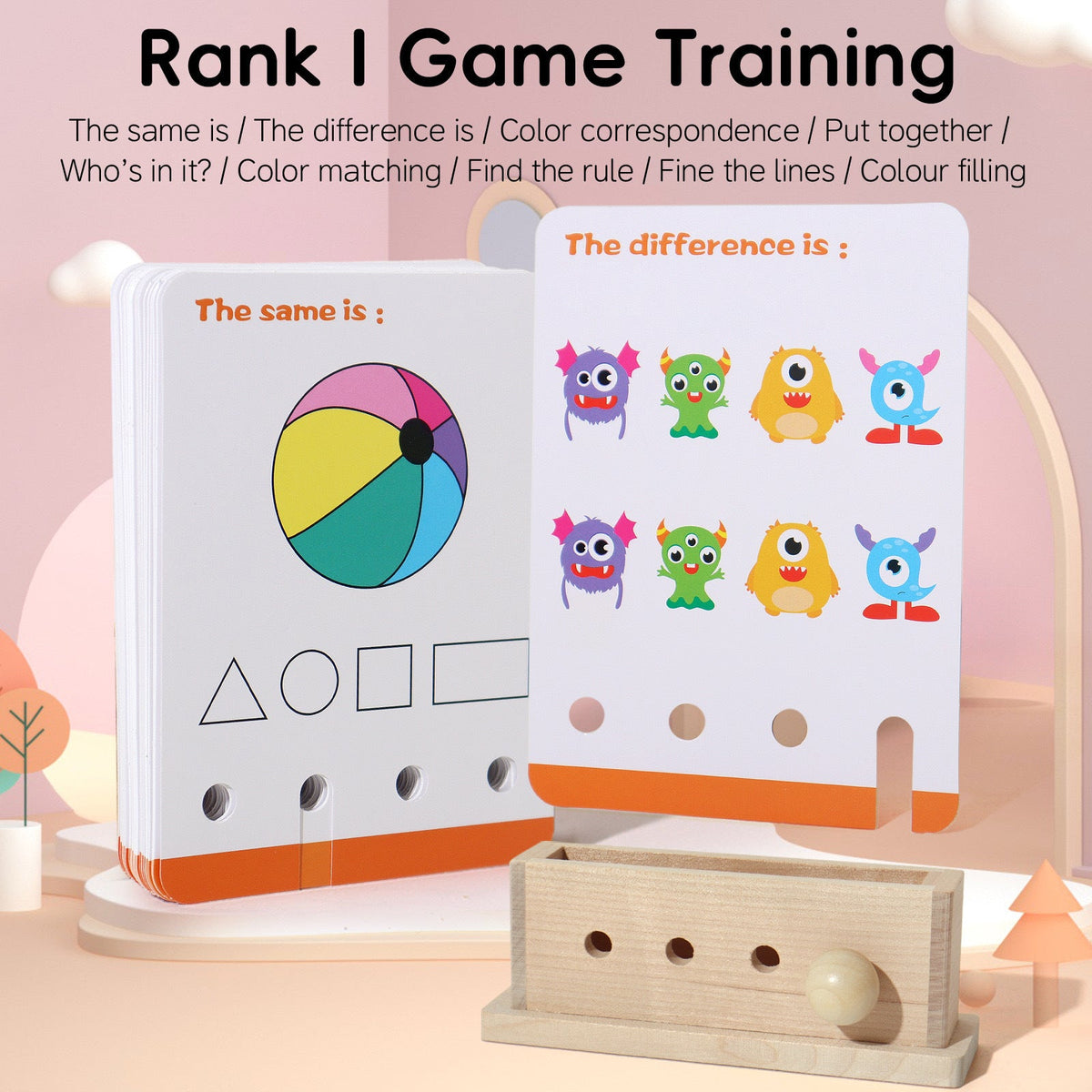 1-3-year-old kindergarten parent-child interactive logical thinking exercise puzzle children's toy model quiz wholesale