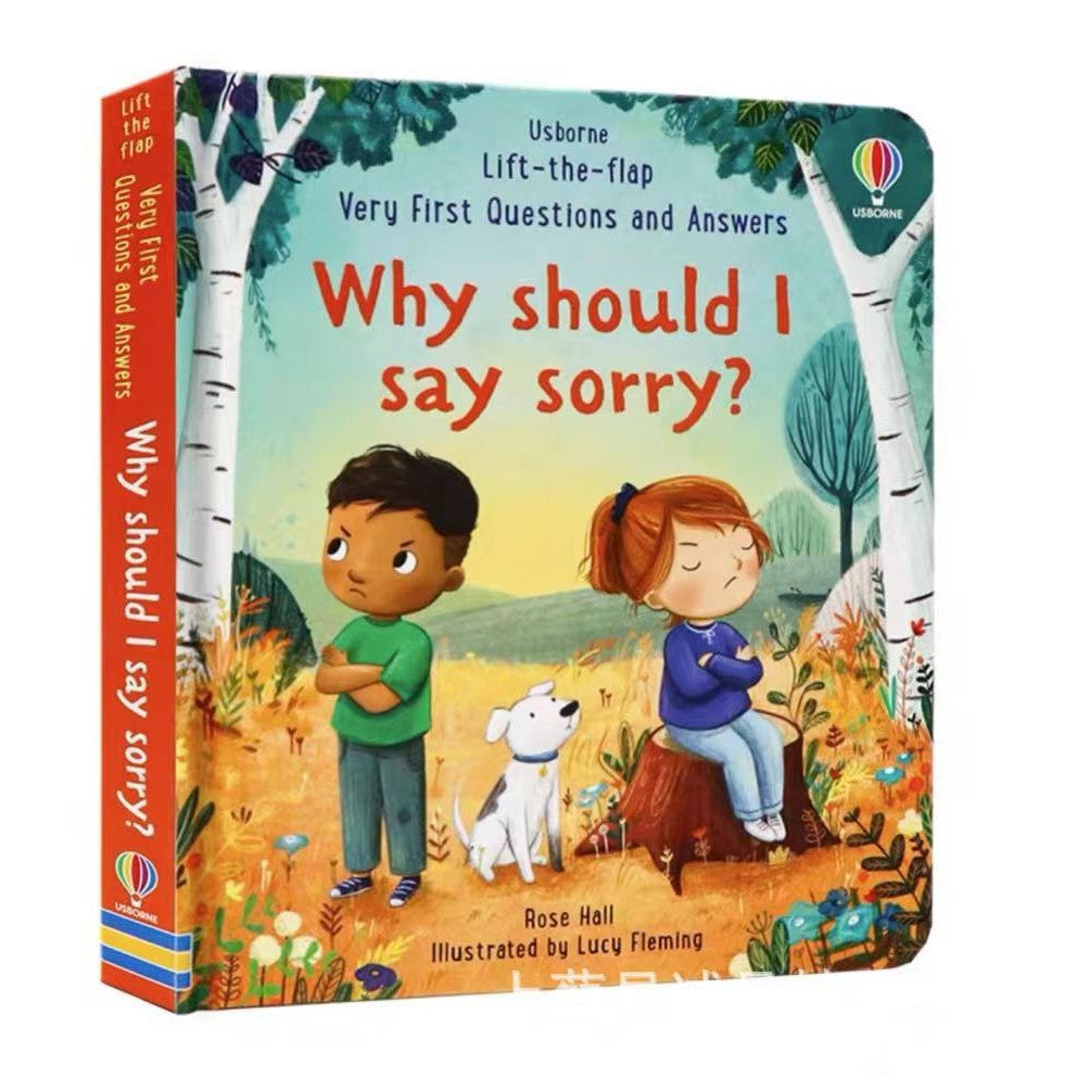 Usborne English Children's Questions and Answers Lift the flap Children's Popular Science Enlightenment Cognition Flip Books