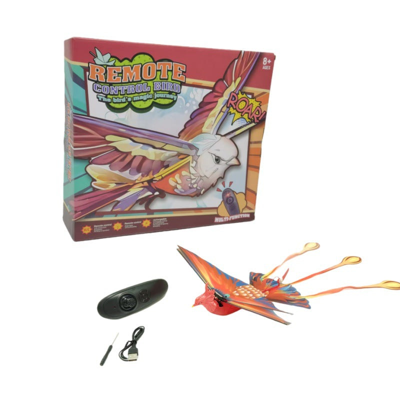 Cross-border explosions remote control electric bird flying space bird toy simulation flapping bird charging children wholesale