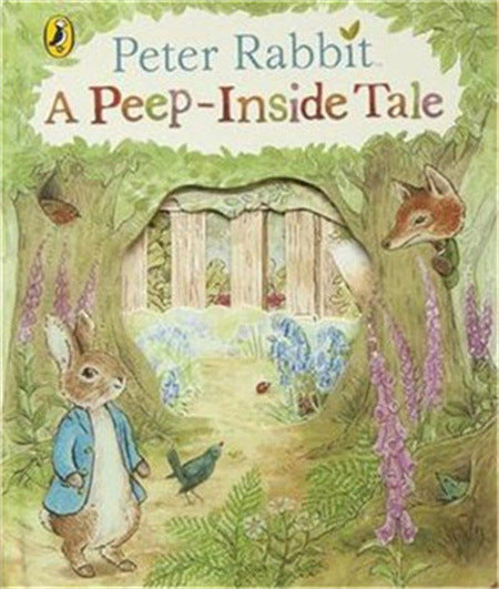 English picture book Usborne Peep inside English children's picture book children's 3D three-dimensional hole flip play
