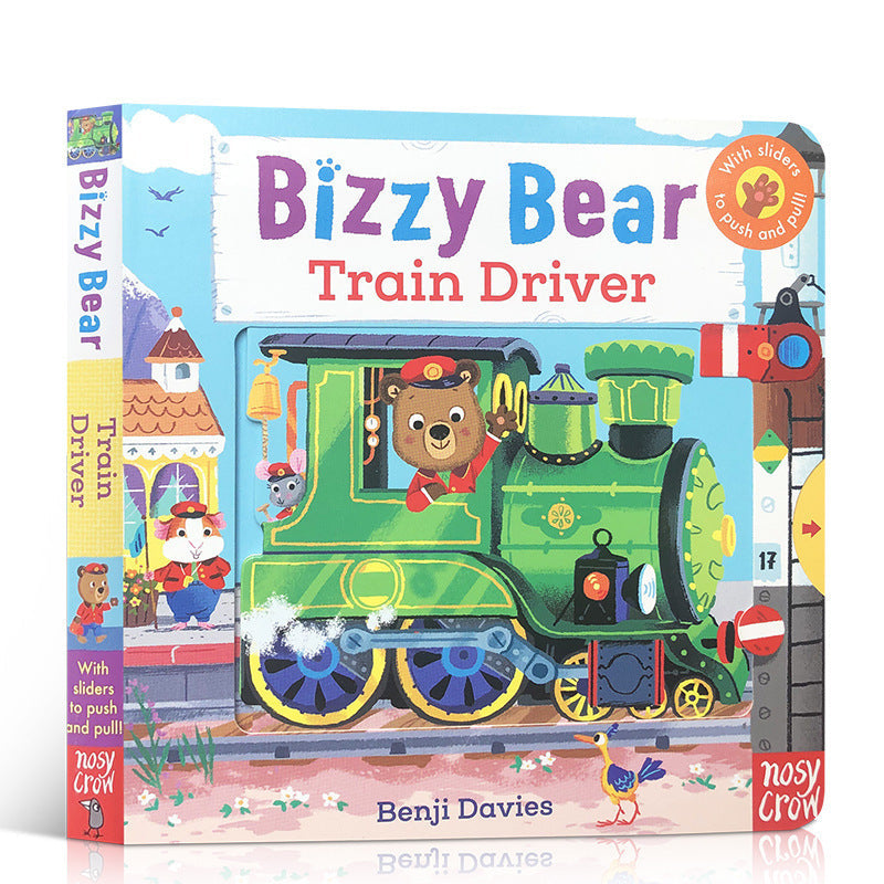 Bizzy Bear Busy Little Bear Picture Book Early Education Sing Along with Me Push-Pull Book Little Bear Is Very Busy
