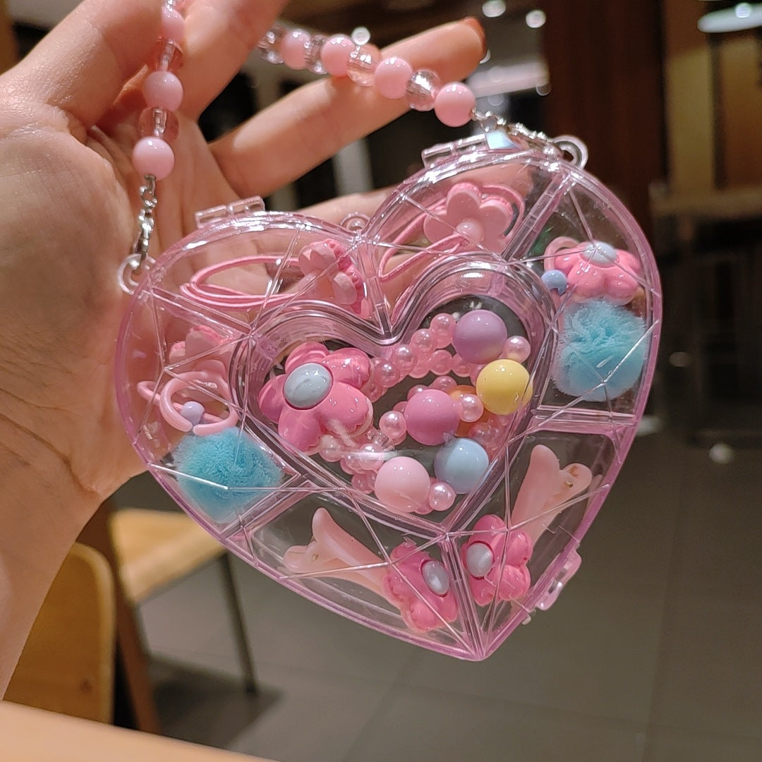 Children's jewelry baby cartoon cute fruit pendant bracelet suit birthday gift box in stock wholesale