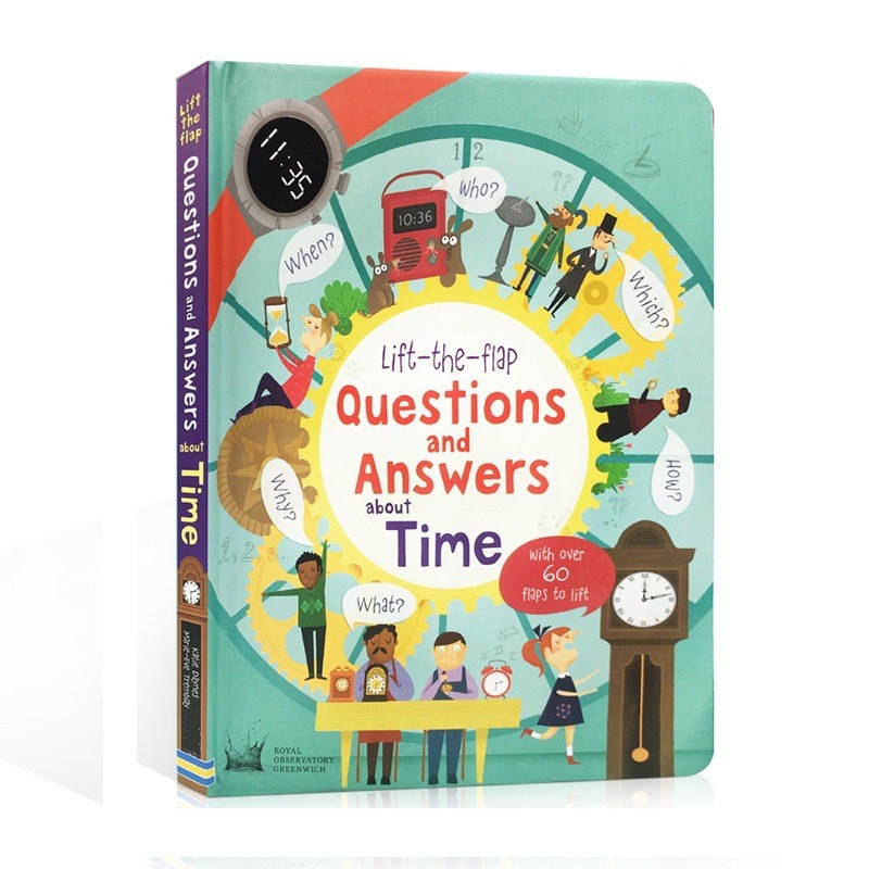 Lift-The-Flap Large Format English Kidsren's Enlightenment Popular Science Puzzle Flip Book Cognitive Learning Picture Book